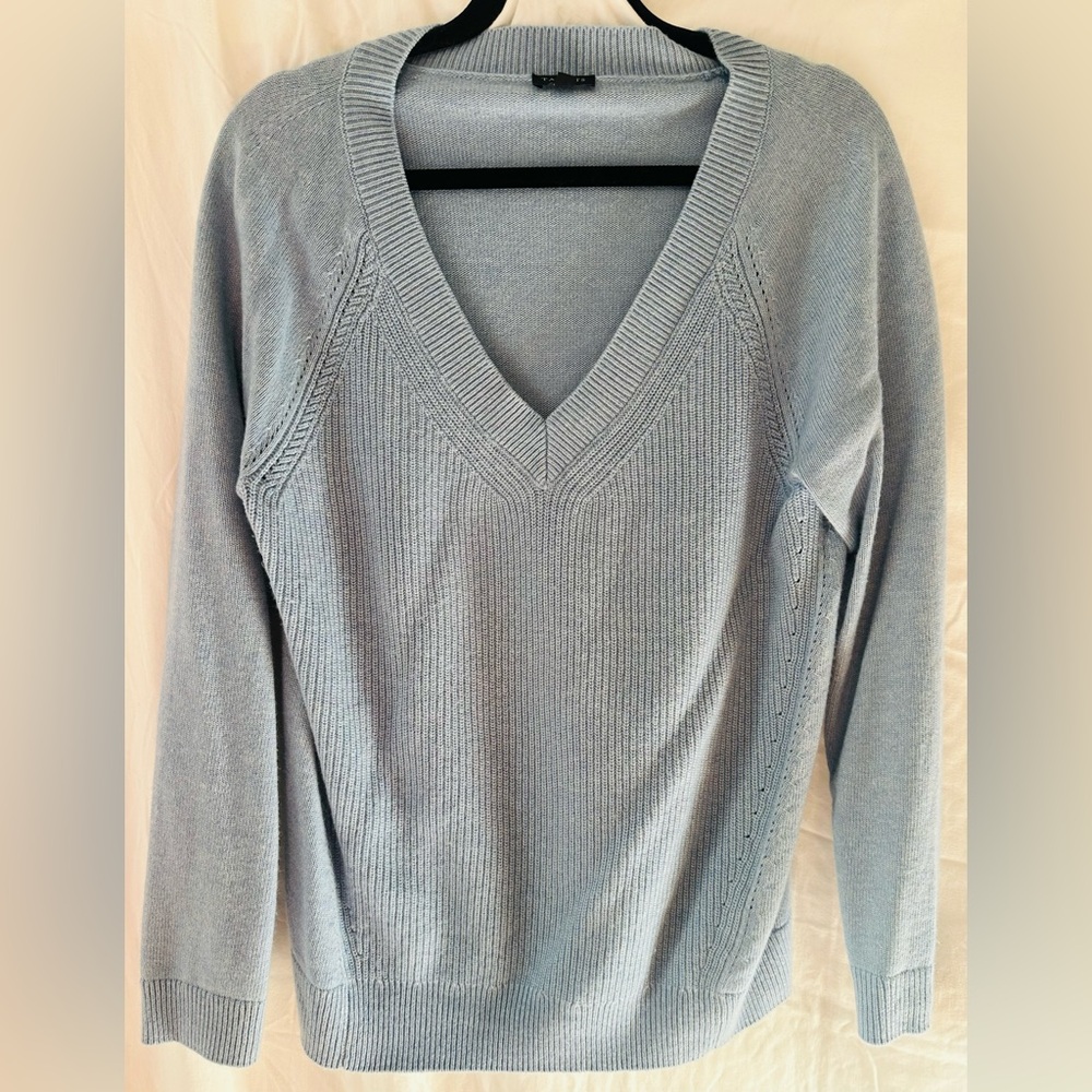 Talbots Light Blue V-Neck Sweater